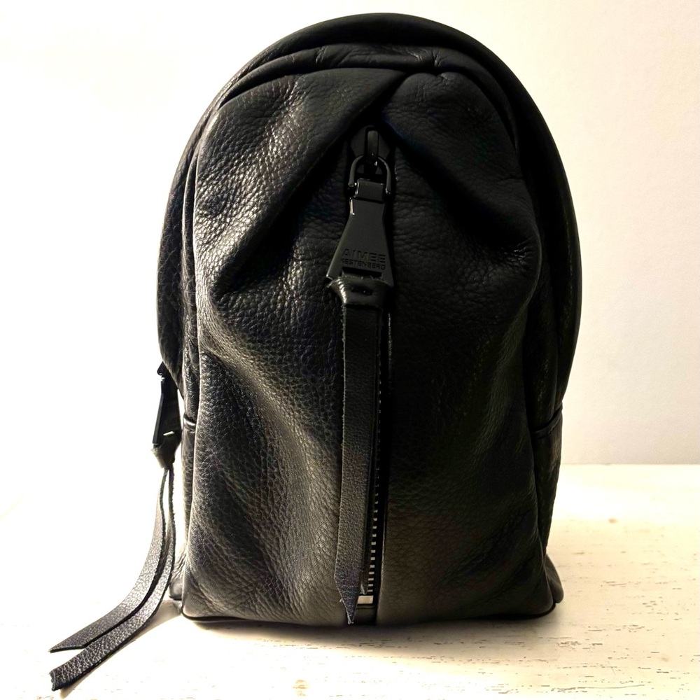 NWT Aimee Kestenberg Tamitha Leather Sling Black Crossbody Bag